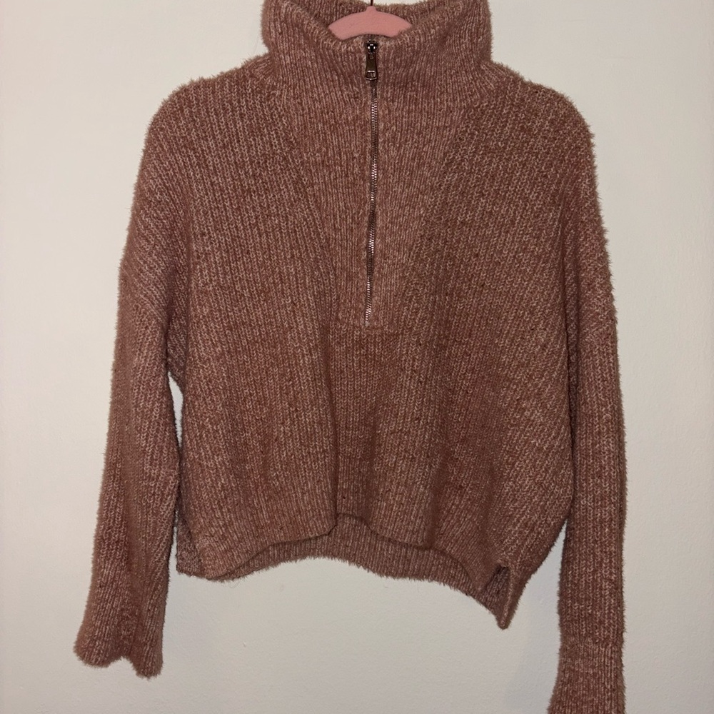 Cozy Brown Turtleneck Sweater